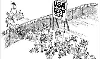 Immigration cartoon