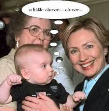 Hillary and baby